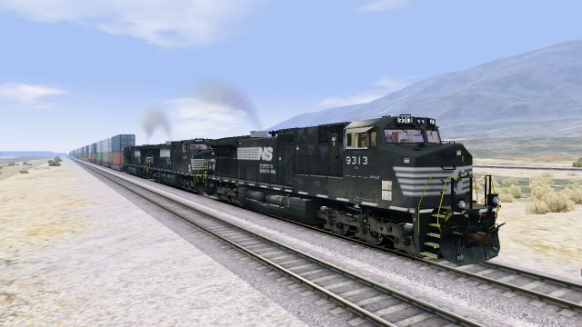 Train Simualtor 2015 | GE DASH 9 44CW Diesel Locomotive CLIMBING OVER CAJON Cajon Pass