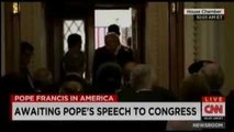 Hot Mic During Popes Capitol Visit Catches Woman Talking About Throwing Shoe