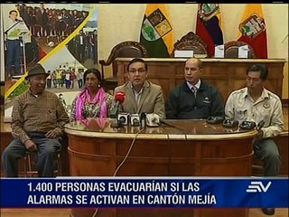 Poblados cercanos al Cotopaxi se preparan en caso de una emergencia