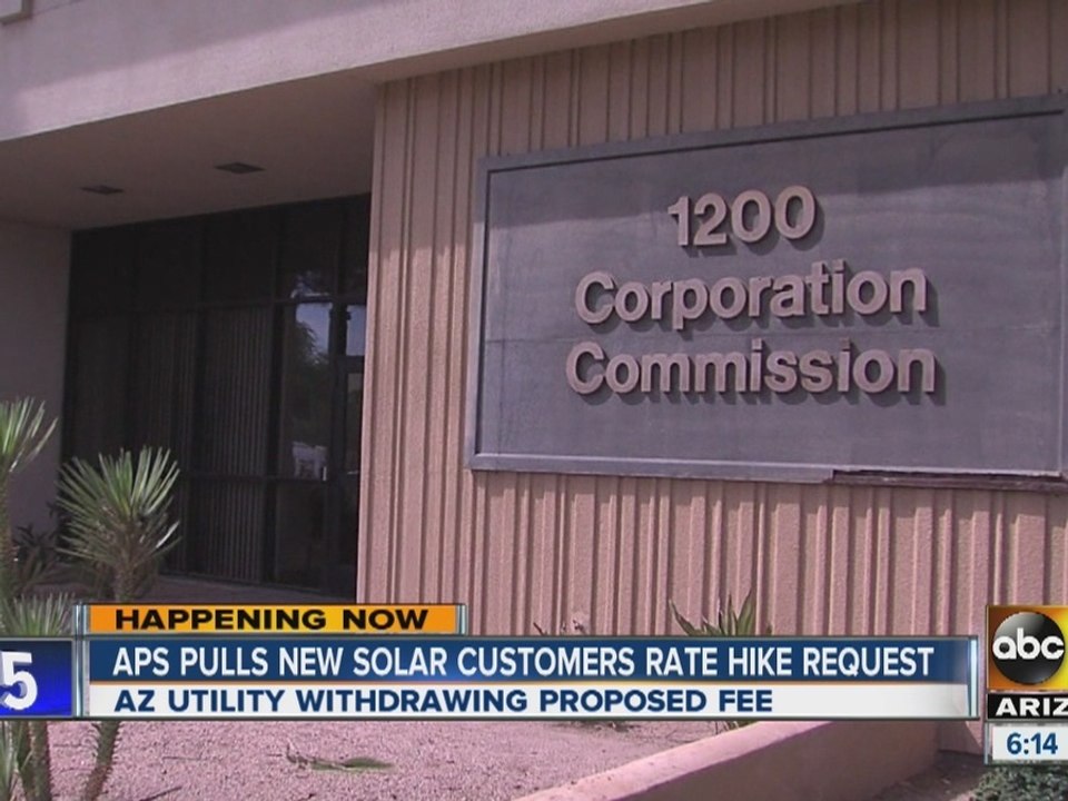 APS pulls new solar customers rate hike request