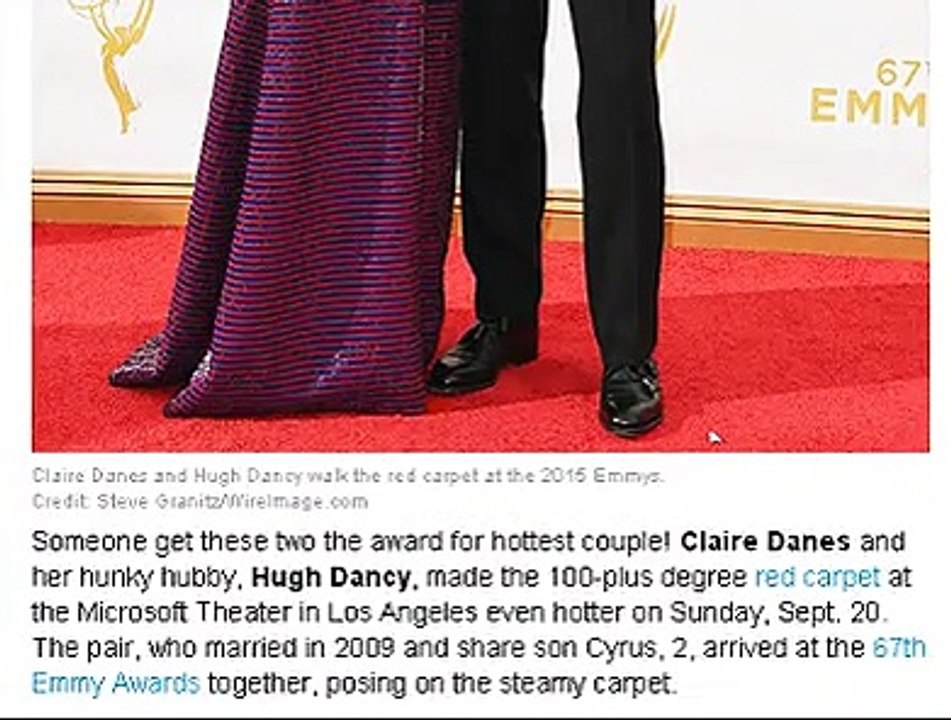 Claire Danes, Hugh Dancy Bring Red Carpet Edge at Emmys 2015