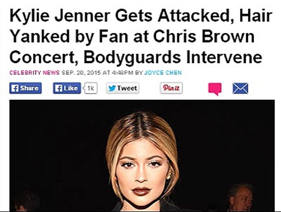 Kylie Jenner Gets Attacked, Hair Yanked by Fan at Chris Brown Concert