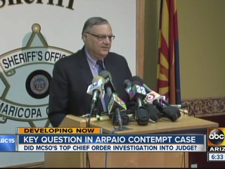 Arpaio contempt case day two