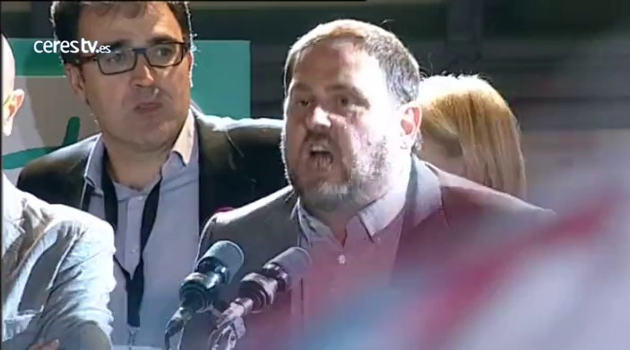 27-S: Junqueras promete escribir las páginas más gloriosas de la historia de Cataluña