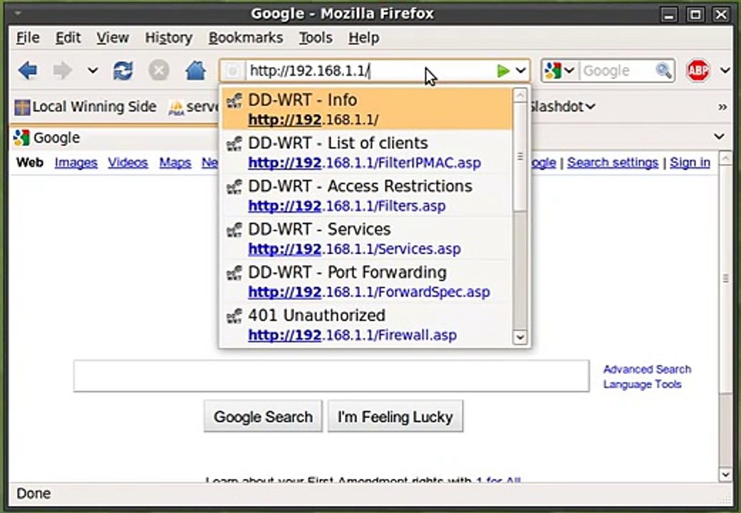 Blocking a Website with DD-WRT
