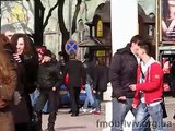 Silent disco dance flash mob in Lviv (Ukraine)