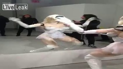 Creepy **FEMBOT** will give you nightmares when you see it dance.