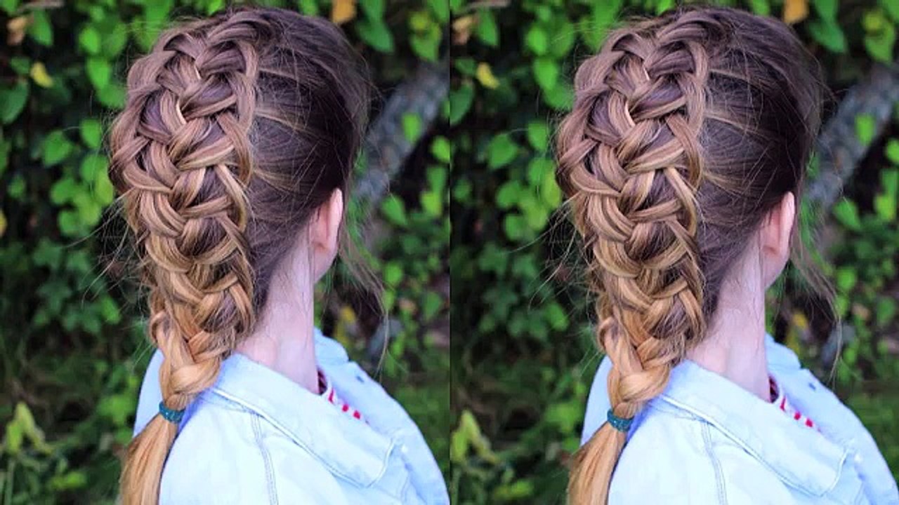 French loop hairstyle