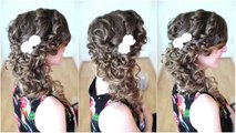 Side Swept Cascading Curls Hair Tutorial