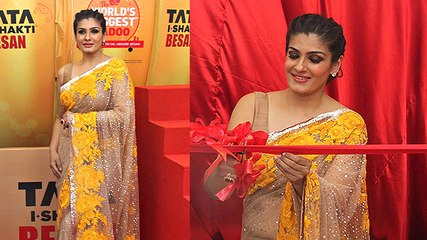 Raveena Unveiling World's BIGGEST Laddoo | Ganesh Chaturthi