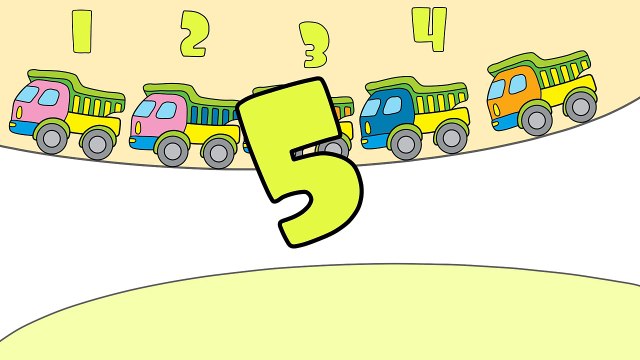 Çizgi film - Kamyonları sayıyoruz (Okul öncesi eğitim çizgi filmleri)