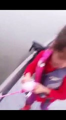 Avery crushes huge bass on barbie pole!