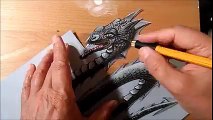 This is how to draw a 3D Loch Ness Monster