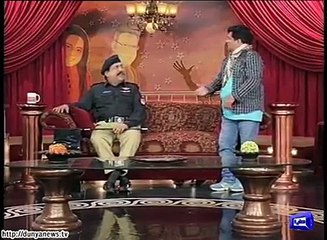 Dunya News Hasb-E-Haal Azizi As 'SHO' 1-2 Sep-13-2015