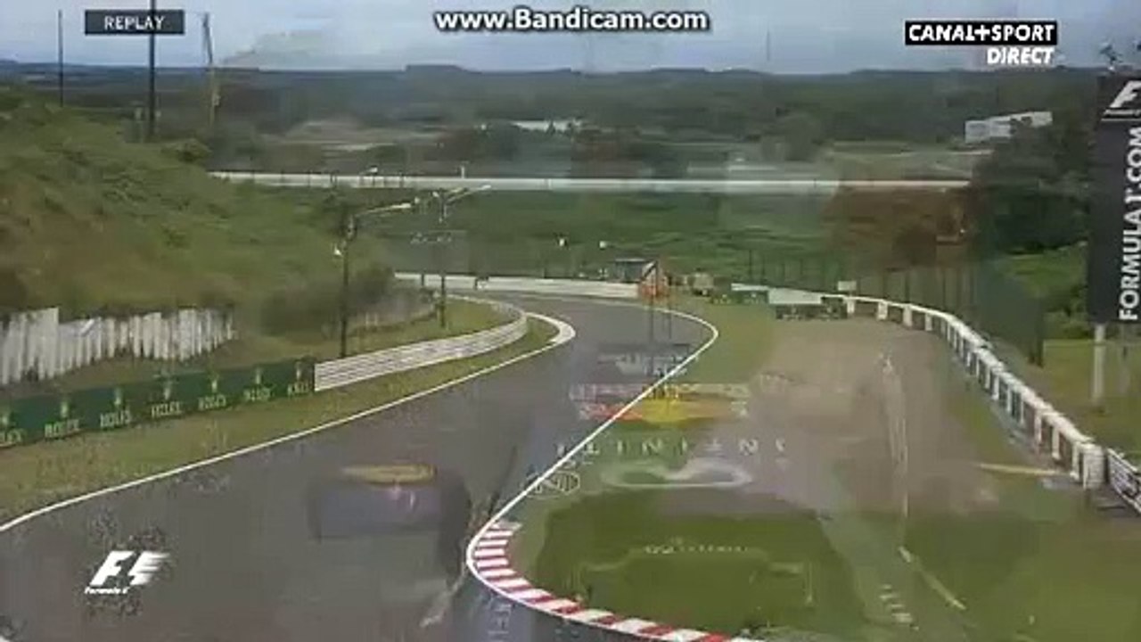 F1 2015 - Suzuka - Big crash for Danill Kvyat in qualifying session