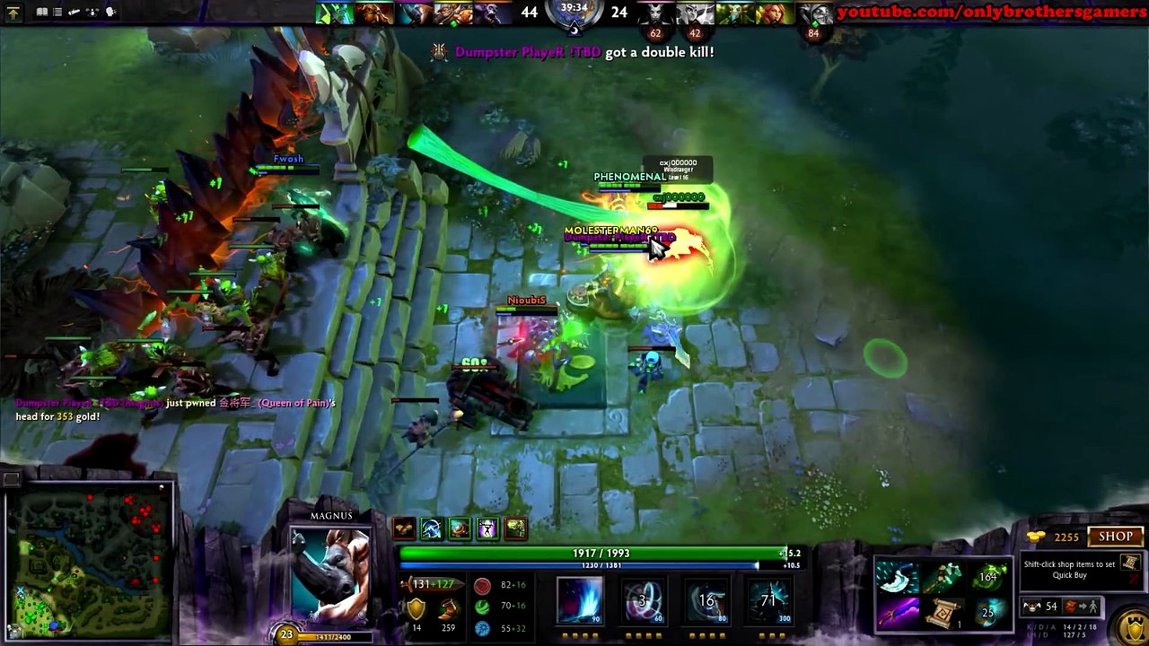 Dota 2 - The Best Magnus In The World - Ar1se 6000 MMR vol 1 - Ranked Match Gameplay