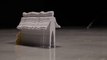 Clip made with 2000 plastic shapes in stop-motion gives great effect!