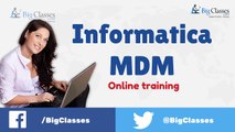 Informatica MDM Online Training | Informatica MDM Video Tutorials