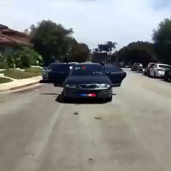 Funny police car
