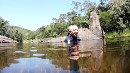 Mergulho, apneia, aguas rasas e cachoeiras da Serra do Mar, São Pulo, Brasil, 2015