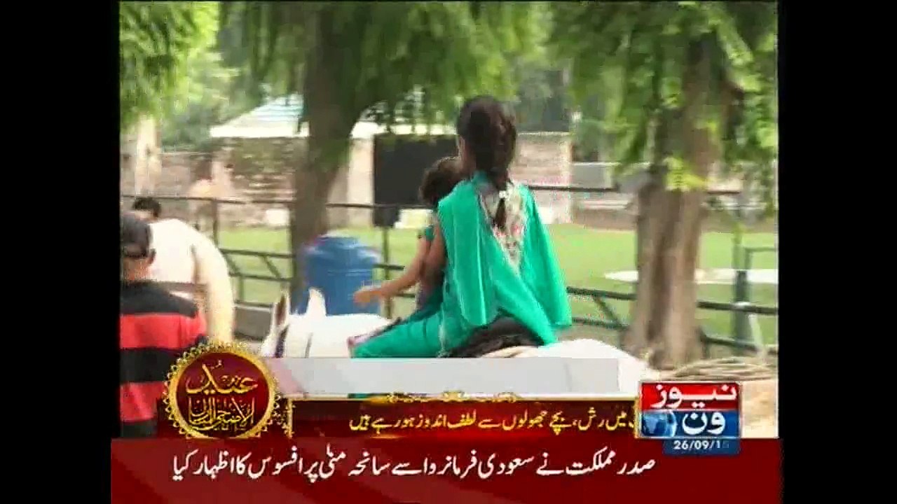 Citizens rush to Lahore Zoo on 2nd day Eid-Ul-Azha