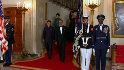 Dîner en grande pompe à la Maison Blanche pour clore la visite d'Etat de Xi Jinping