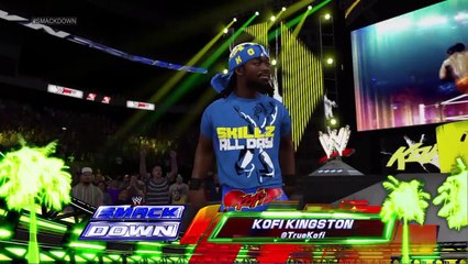 WWE 2K15 PS4 1080p HD Alberto vs Kofi Kingston Smackdown
