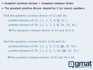 GMAT Math – Greatest Common Divisor/Factor - www.gmatprepnow.com