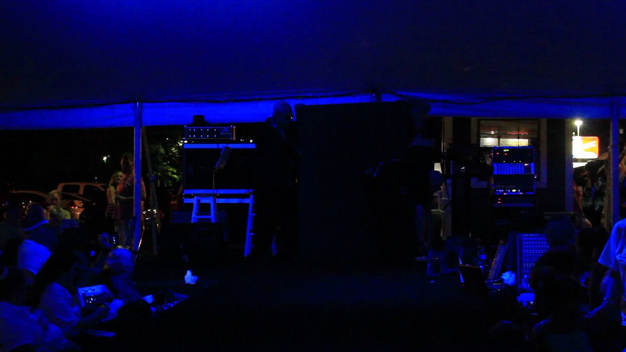 Chris Drummond sings 'Can't Help Falling In Love' while painting Elvis Week 2015