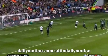 Christian Eriksen Amazing Free Kick Shot Hits the Post - Tottenham vs Manchester City - Premier League 26.09.2015
