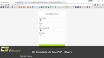Un formulaire de base PHP - jQuery