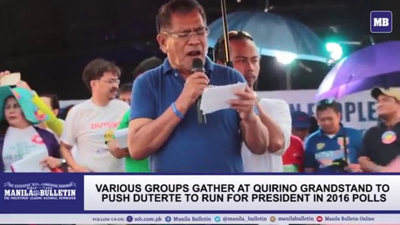 MILLION PEOPLE'S CALL FOR DUTERTE