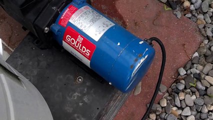 Super pump connected to a goulds 1 hp motor