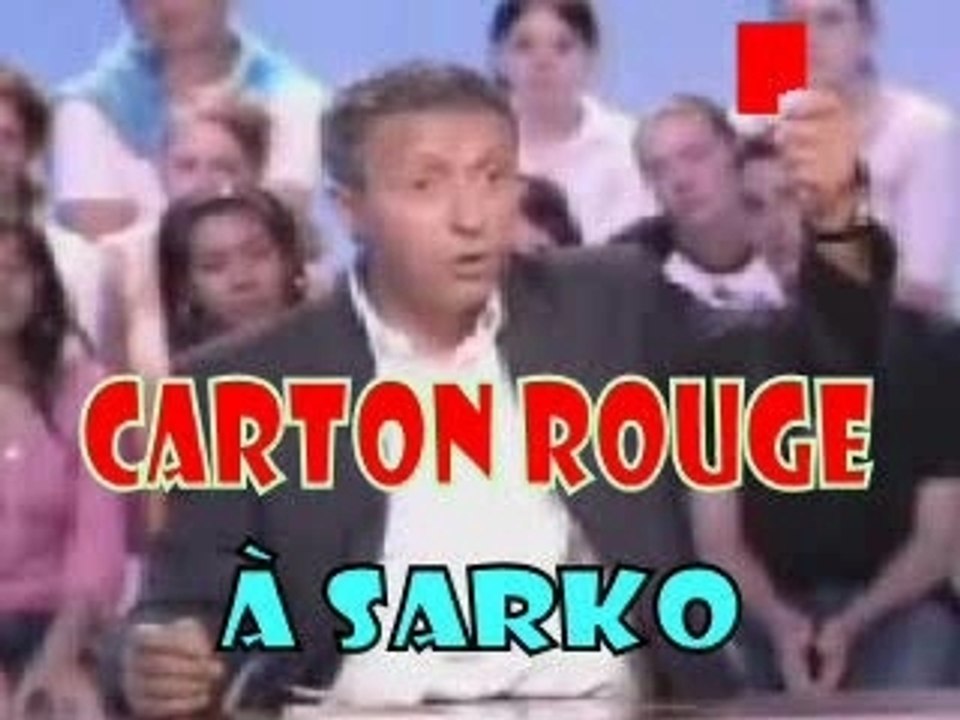 Carton rouge à Sarko