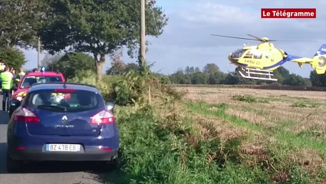 Cavan (22). Quatre blessés dont deux graves dans un accident