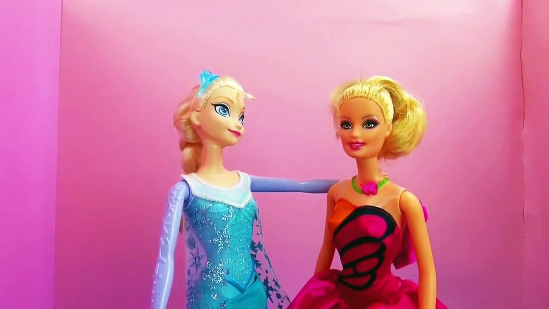 Barbie Mariposa ve Elsa Parti Keyfi - Barbie Elsa Karlar Ülkesi Oyuncak  Bebek Elbise - Dailymotion Video