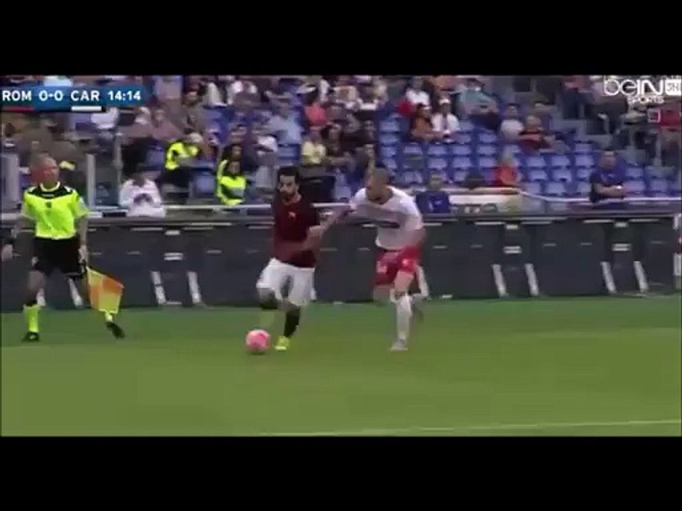 حارس كاربي يحرم صلاح من صناعة هدف لروما