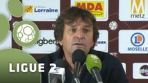 Conférence de presse FC Metz - Nîmes Olympique (1-2) : José RIGA (FCM) - José  PASQUALETTI (NIMES) - 2015/2016