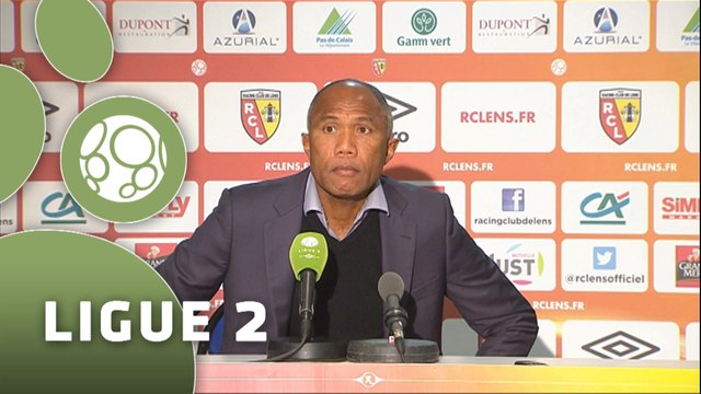 Conférence de presse RC Lens - FC Sochaux-Montbéliard (1-0) : Antoine KOMBOUARE (RCL) - (FCSM) - 2015/2016