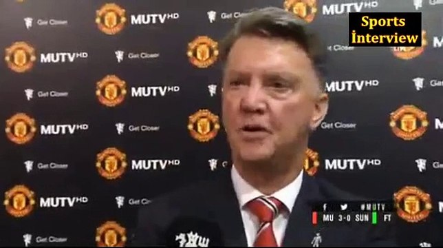 Manchester Utd 3-0 Sunderland - Louis Van Gaal Post Match İnterview