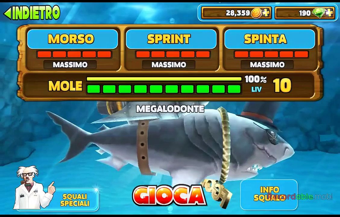 MEGALODON hungry shark evolution eat 4 robo shark! HD