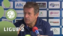 Conférence de presse Bourg en Bresse 01 - Evian TG FC (0-2) : Hervé DELLA MAGGIORE (BBP) - Safet SUSIC (EVIAN) - 2015/2016