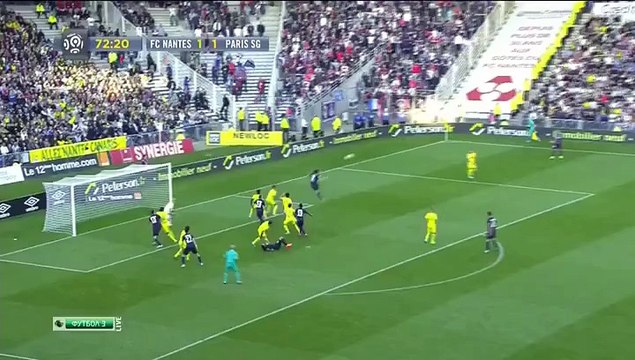 Goal Edinson Cavani 73' - Nantes 1-2 Paris Saint Germain - 26-09-2015 HD