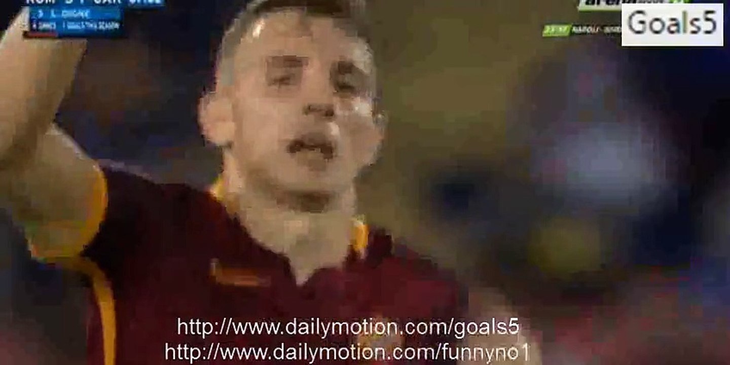Lucas Digne Goal AS Roma 5 - 1 Carpi Serie A 26-9-2015