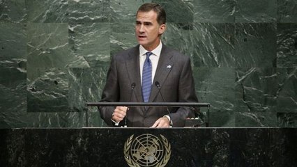 El rey Felipe VI pide ante la ONU eliminar los "excesos" del modelo de crecimiento