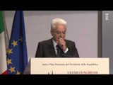 Milano - Intervento Presidente Mattarella al congresso Società Dante Alighieri (26.09.15)