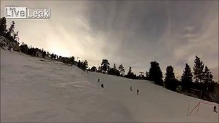 LiveLeak.com - snowboard to the head... wrecking ball style