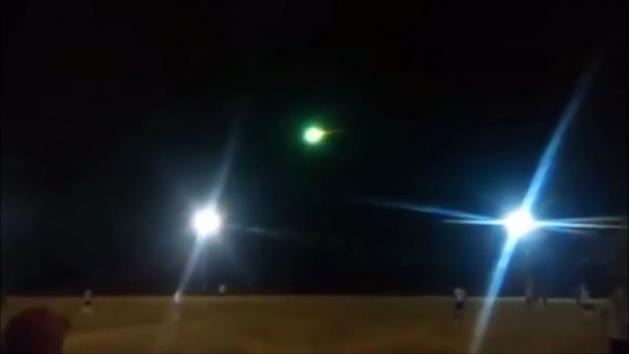 Green light in the sky