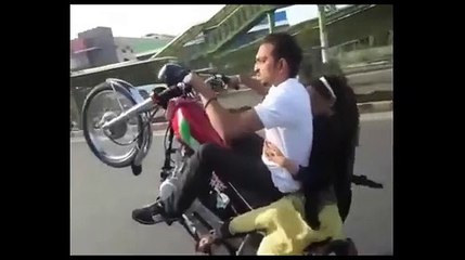 One Wheeling With Such A Brave Girl