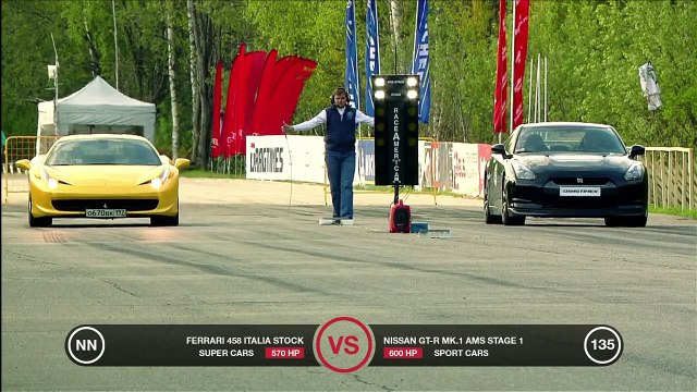 BMW M6 vs Ferrari 458 Italia vs Nissan GT-R AMS